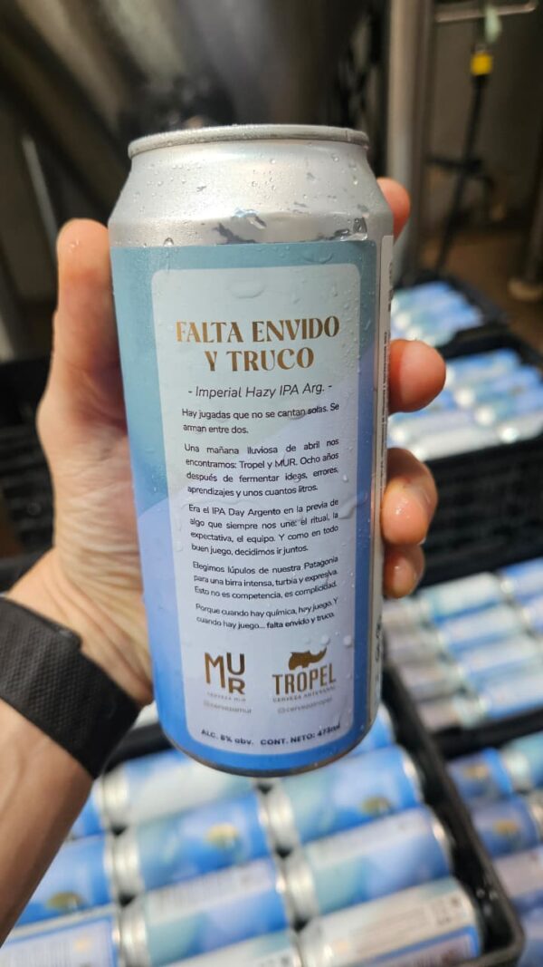 Falta envido y truco - Imperial Hazy IPA Argenta - Tropel y MUR